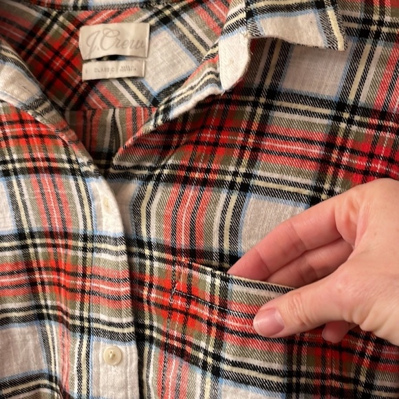 J. Crew Classic Plaid shirt size 6 - Picture 7 of 11